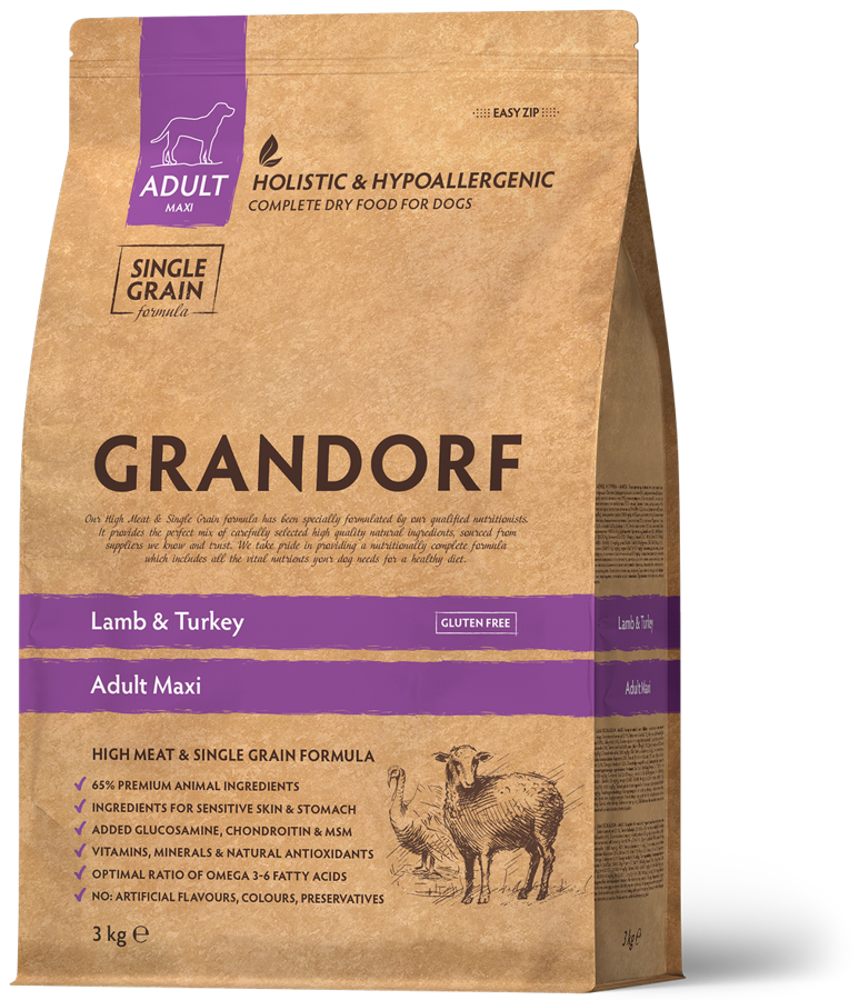 GRANDORF Adult Lamb & Turkey Maxi Breeds