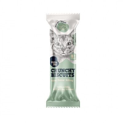 Kraukšķīgi kaķu cepumi ar tunča garšas pildījumu Kitty Joy 20g 