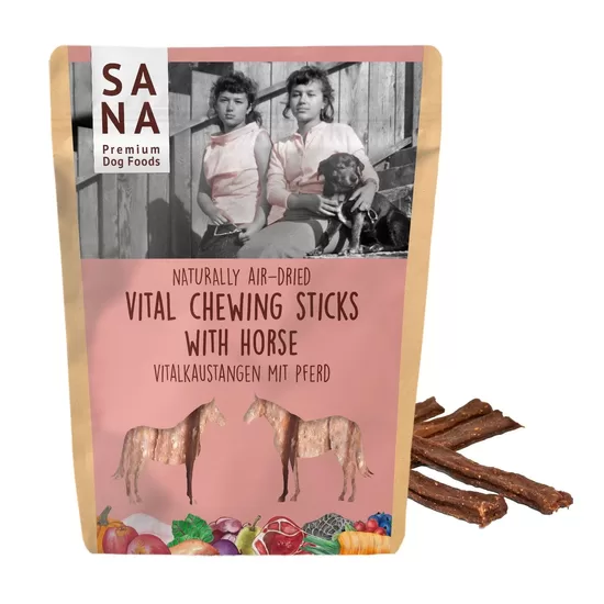 Košļājamās nūjiņas ar zirga gaļu (150g)