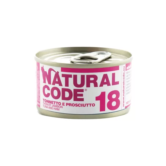 Natural Code 18 Tuncis un šķiņķis, 85g