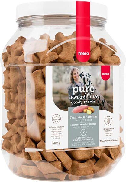 mera Pure sensitive goody snacks turkey & potatoes (600 g)