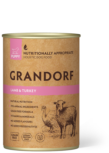 GRANDORF Dog Lamb & Turkey – Puppy