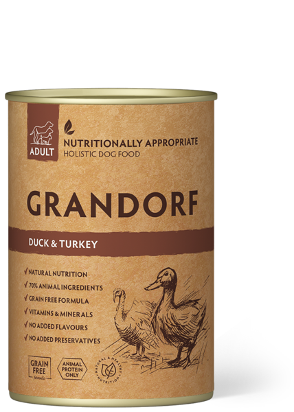 GRANDORF Dog Duck & Turkey 400g