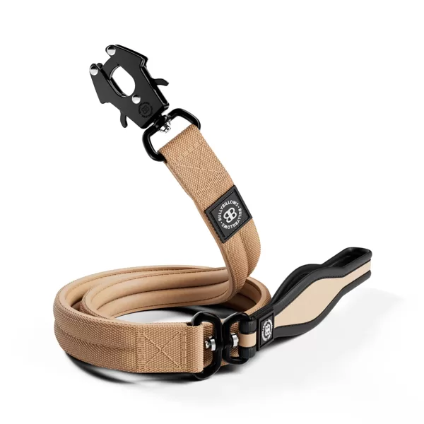 1.2m Mini Combat Leash | Foam & Neoprene Lined with Soft Handle - Brown