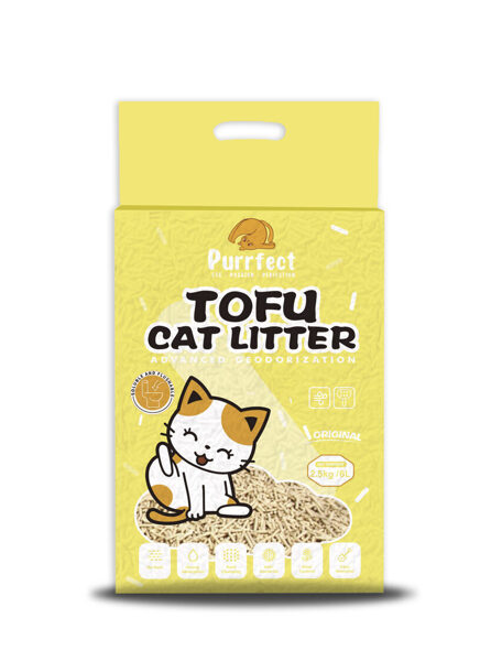 Purrfect Natural tofu cat litter 6l / 2.5kg