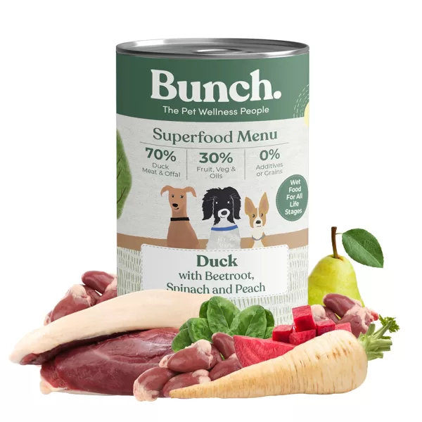 Bunch Duck Wet Menu with Beetroot and Peach 400g